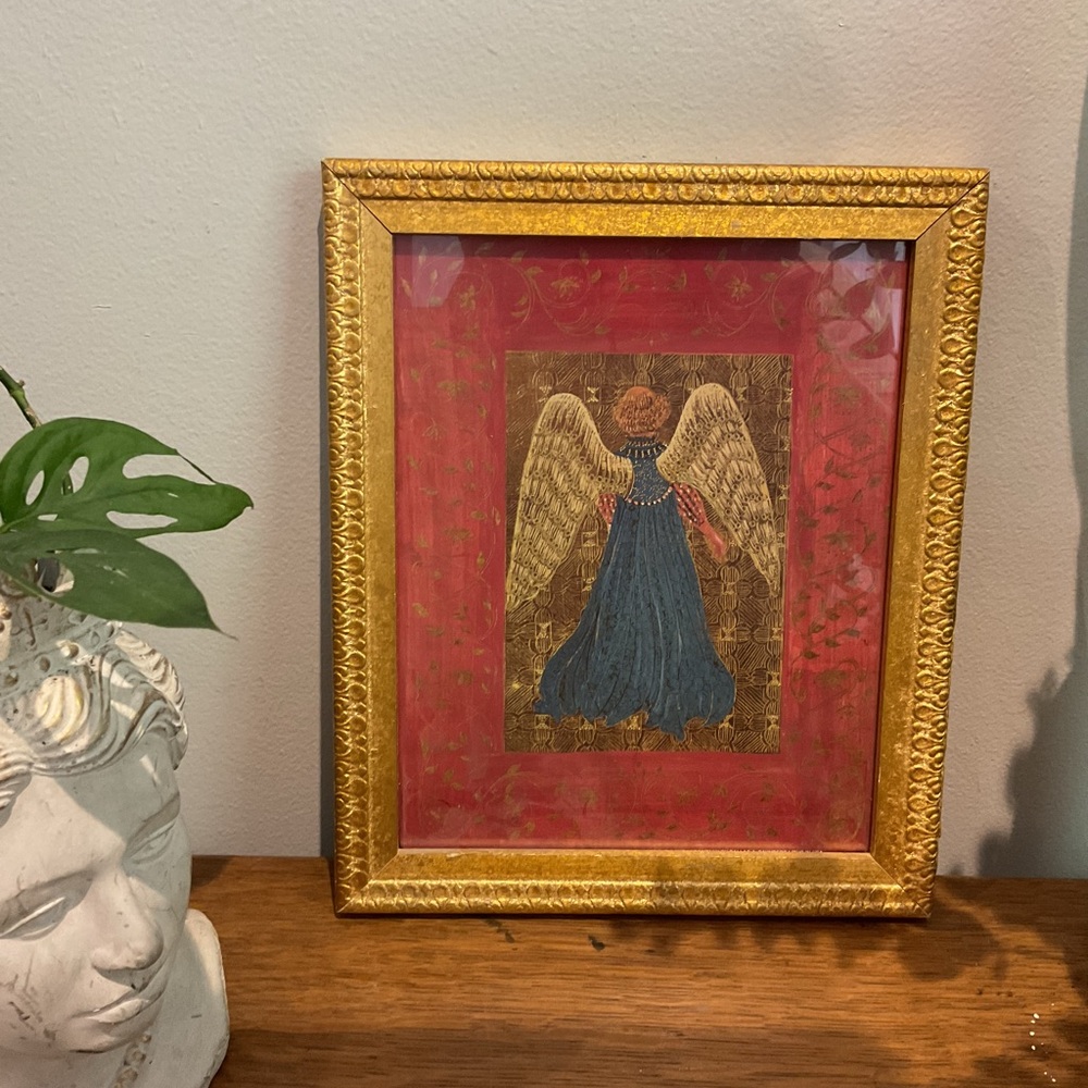 Gold Framed Angel Art Print
